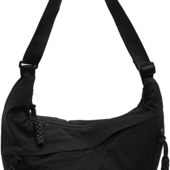 Crossbody Nylon Crescent Bag for Women - Lightweight Small Hobo With 2 Pack Inne - Picture 1 of 8